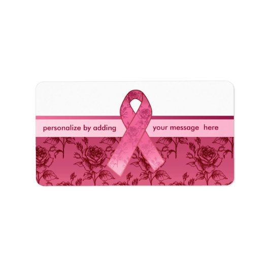 Pink Ribbon Survivor Adressaufkleber (Vorne)