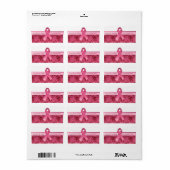 Pink Ribbon Survivor Adressaufkleber (Vorne)