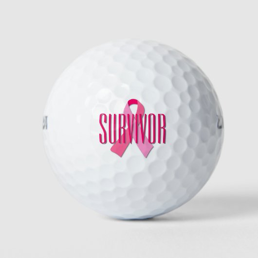 Pink Ribbon Survivor Golfball (Vorderseite)