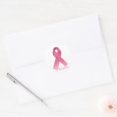 Pink Ribbon Survivor Runder Aufkleber (Umschlag)