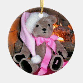 Pink Ribbon Teddy Bär Weihnachtsschmuck
