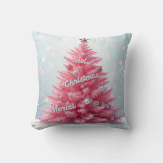 Pink Ribbon Tree Cushion Kissen