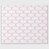 Pink Ribbon Trellis Geschenkpapier (Flach)