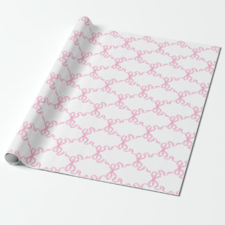 Pink Ribbon Trellis Geschenkpapier