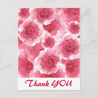 Pink Ribbon Vielen Dank Postkarte
