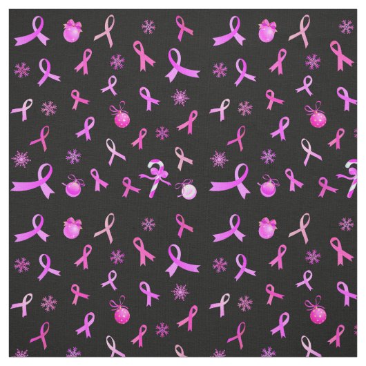 Pink Ribbon Weihnachten Stoff (Muster)