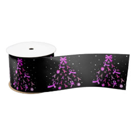 Pink Ribbon Weihnachtsbaum Satinband