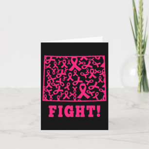 Pink Ribbon Wyoming Wy Staat Brustkrebs bekämpfen  Karte