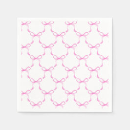 Pink Ribbons Geburtstagsparty Shower Wedding Serviette
