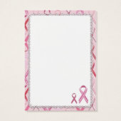 Pink Ribbons-Geschenk-Tag (Rückseite)