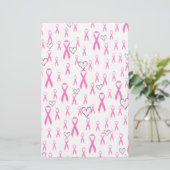 Pink Ribbons, ich kümmere mich!_ Briefpapier (Stehend Vorderseite)