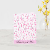 Pink Ribbons, ich kümmere mich!_ Karte (Gelbe Blume)