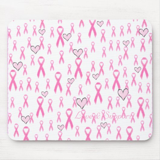 Pink Ribbons, ich kümmere mich!_ Mousepad (Vorne)