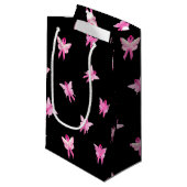 Pink Ribbons Schmetterlinge für Überlebende Kleine Geschenktüte (Vorderseite Schrägansicht)