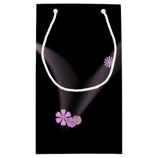 Pink Ribbons und Daisy Glaube Kleine Geschenktüte (Rückseite)