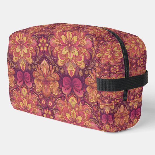 Pink Road Trip Toilettenbeutel Waschbeutel (Linke Seite)