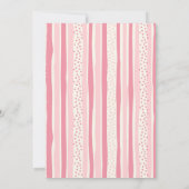 Pink Roaring Dinosaur 3-rex birthday Invitation Einladung (Rückseite)