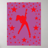 Pink Rock Star Poster (Vorne)