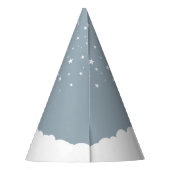 Pink Rocket Personalisiert Girl Birthday Feminist Partyhütchen (Rückseite)