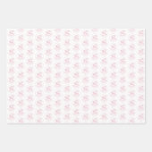 Pink Rocking Horse Baby Shower Wrapping Paper Shee Geschenkpapier Set (Vorderseite 3)