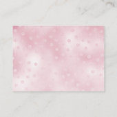 Pink Rocking Horse Babyduschkarte Begleitkarte (Rückseite)