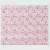 Pink Rocking Horse Wrapping Paper Geschenkpapier (Flach)