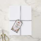 Pink Rodeo Cowgirl Geburtstag Danke Geschenkanhänger (Mit Garn)