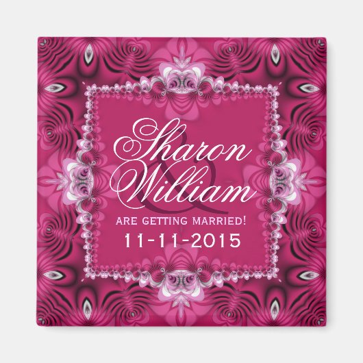 Pink Romance Announce Wedding Magnet (Vorne)