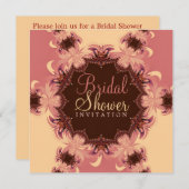Pink Romance Bridal Dusche Einladung (Vorne/Hinten)