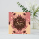 Pink Romance Bridal Dusche Einladung (Stehend Vorderseite)