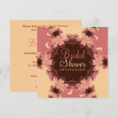 Pink Romance Bridal Dusche Einladung (Vorne/Hinten)