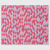 Pink Romantic and Feminine Harlequin Geschenkpapier (Flach)