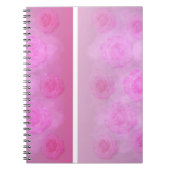 PINK Romantische Rose Notizblock (Vorderseite)