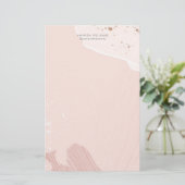 Pink Romantisches Papier für Wasserfarben (Stehend Vorderseite)