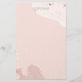 Pink Romantisches Papier für Wasserfarben (Vorderseite)