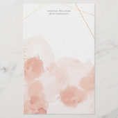 Pink Romantisches Papier für Wasserfarben (Vorderseite)