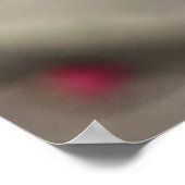 Pink Rosa Blume Poster (Ecke)
