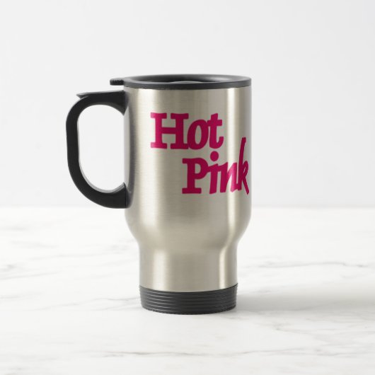 Pink-rosa-Kreuzweg-Tasse aus nicht rostendem Stahl Reisebecher (Links)