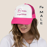 Pink, Rosa, Kugel Truckerkappe<br><div class="desc">Das ist eine lustige Mütze für alle, die hart trainieren oder einfach nur einen sportlichen Pun genießen. Der Titel enthält das Element Fe für Eisen, also ist dies auch ein Hut für Wissenschaftler!</div>