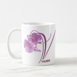 Pink rosa rosa Blume boho Kaffeetasse
