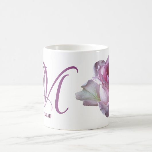 Pink rosa rosa Blume boho Kaffeetasse (Mittel)