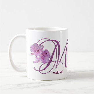 Pink rosa rosa Blume boho Kaffeetasse
