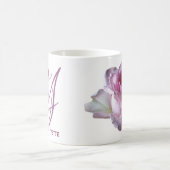 Pink rosa Rosa Blume boho Kaffeetasse (Mittel)