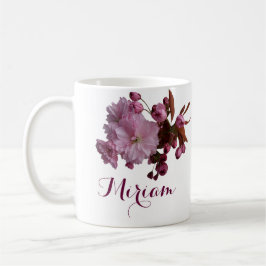 Pink rosa Rosa Blume boho Kaffeetasse