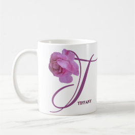 Pink rosa Rosa Blume boho Kaffeetasse