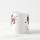 Pink rosa Rosa Blume boho Kaffeetasse (Mittel)