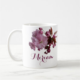 Pink rosa Rosa Blume boho Kaffeetasse