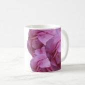 Pink rosa Rosa Blume boho Kaffeetasse (VorderseiteRechts)