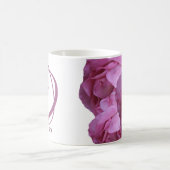 Pink rosa Rosa Blume boho Kaffeetasse (Mittel)
