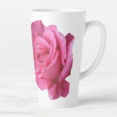 Pink rosa rosa Blume boho Milchtasse (Rechts)